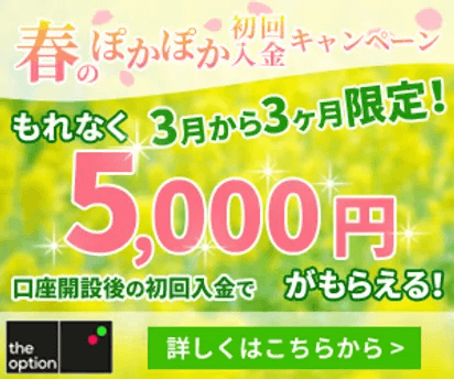 春の初回入金キャンペーン