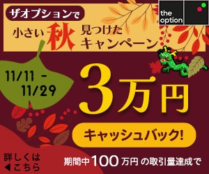 11月29日まで!3万円キャッシュバック